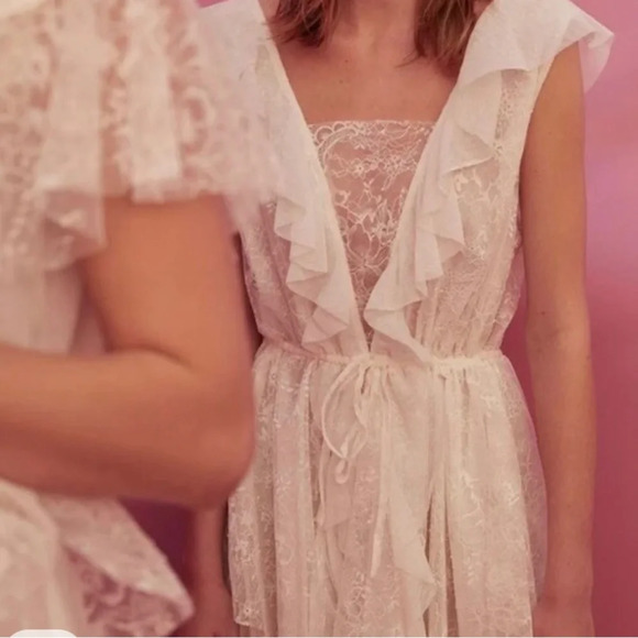 For Love And Lemons Stardust Mini Dress - White Floral Lace - Picture 11 of 14